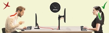 Duronic DM451X1 Настольный держатель для монитора 13 кг