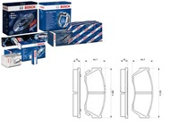 фото thumb №1, Bosch комплект гальмівних колодок ham. перед subaru justy ii