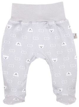 PÓŁŚPIOCHY BEZUCISKOWE r.68 GREY BABY BEAR /51/