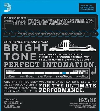 Электрические струны D'Addario EXL120 9-42