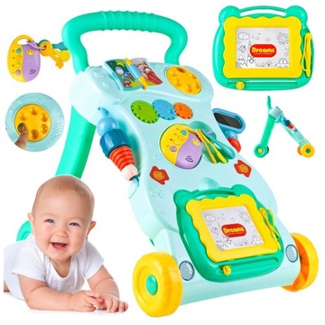 ИНТЕРАКТИВНАЯ ОБРАЗОВАТЕЛЬНАЯ ДОСКА 3в1 PUSH RIDE WALKER PUSH RIDE