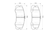 фото thumb №1, Bosch гальмівні колодки ham. opel перед frontera 2,2-3,2 98-