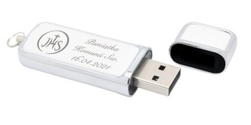 Кожаная флешка Первое Святое Причастие 8 ГБ USB 2.0 + гравировка причастия