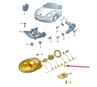 фото thumb №9, Vw beetle a5 передній правий gas discharge фара lhd 5c1941032c