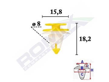 фото thumb №1, Клипса обивочная nissan almera, micra