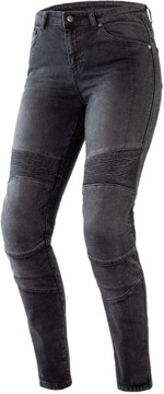 ДЖИНСЫ ЖЕНСКИЕ МОТОЦИКЛЫ OZONE AGNESS II LADY SHORT WASHED ЧЕРНЫЕ 34/28