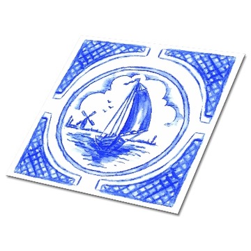 Доставка виниловой настенной плитки Azulejos