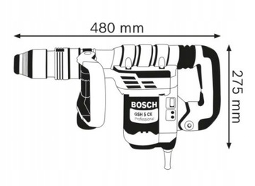 Отбойный молоток Bosch GSH 5 CE 8,3 Дж 1150 Вт