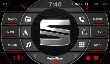 РАДИО 2DIN ANDROID USB BT GPS WIFI SPOTIFY СИДЕНЬЕ