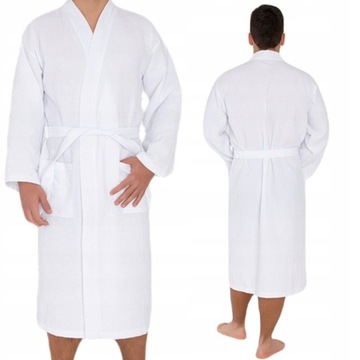 Большой вафельный халат-кимоно 3XL XXXL