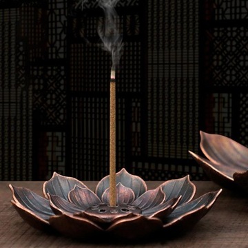 Kadzidełka Palnik Uchwyt Talerz Buddyzm Lotus
