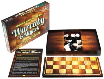 НАСТОЛЬНАЯ ИГРА 2 в 1 - МЕЛЬНИЦА ШАШЕК И БУЛЬВ
