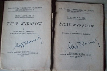 ŻYCIE WYRAZÓW STANISŁAW SZOBER cz. 1+ 2 1929/30