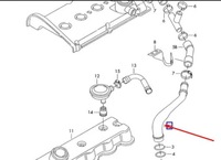 фото thumb №9, Audi tt 8n картера вентиляционный клапан шланг 06a103213f 1.8 бензин
