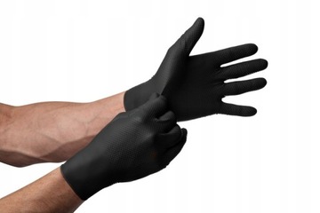 GOGRIP БЕЗ ПОРОШКОВЫЕ НИТРИЛОВЫЕ ПЕРЧАТКИ 50 ШТ M x10