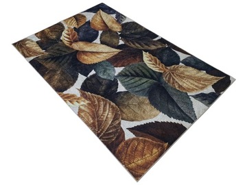 Ковер DIGITAL золотистый LEAVES бежево-коричневый 160х230