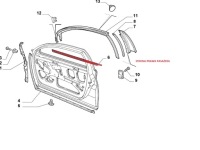 фото thumb №3, Alfa romeo 166 молдинг ущільнювач зовнішня pp