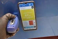 фото thumb №12, Капот крышка двигателя синяя mazda 3 1 i bk 03-06