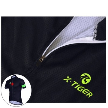 T-Shirt Koszulka Rowerowa Męska X-Tiger Z Kieszeniami Wiosna Lato 5XL
