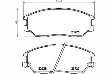 фото thumb №14, Тормозные колодки ham. kia opirus hyundai terracan