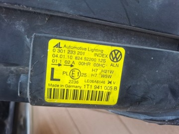 фото thumb №10, Лампа лампы перед передняя левая правая kpl vw touran i 1 рестайлинг fl eu