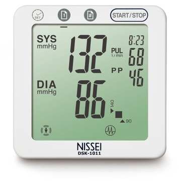 NISSEI DSK-1011 СЕНСОРНЫЙ МОНИТОР АРТЕРИАЛЬНОГО ДАВЛЕНИЯ С ЗАГРУЗКОЙ, БЛОК ПИТАНИЯ + БАТАРЕИ