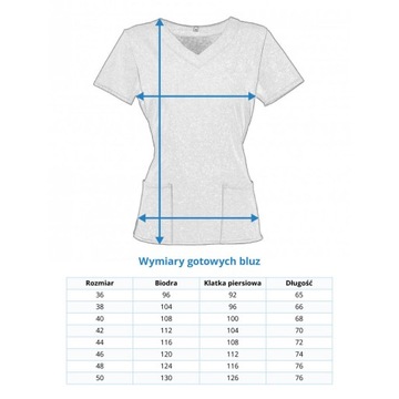 Bluza Medyczna Zielona Butelka Elastyczna 46