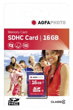 Карта памяти AgfaPhoto SDHC 16 ГБ, класс 4