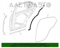 фото thumb №7, Резиновый элемент прокладка дверь правое задняя mercedes gle 167 w167 nowa a1676980802