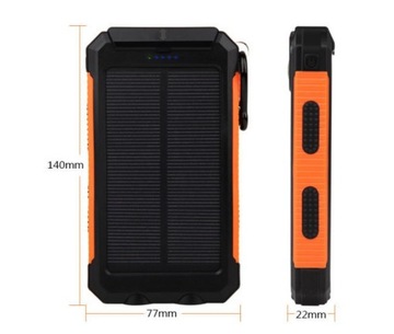 POWERBANK 20000 мАч СОЛНЕЧНЫЙ УНИВЕРСАЛЬНЫЙ ФОНАРЬ