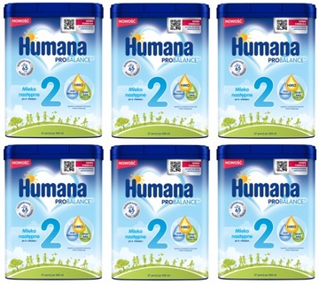 Humana 2 750г HMO 6м+ х 6 шт.