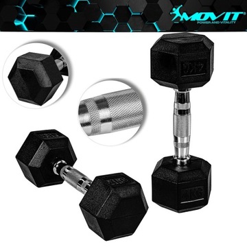 HEX 2X 4 КГ ФИТНЕС ЧУГУННЫЕ РЕЗИНОВЫЕ ТУМЫ