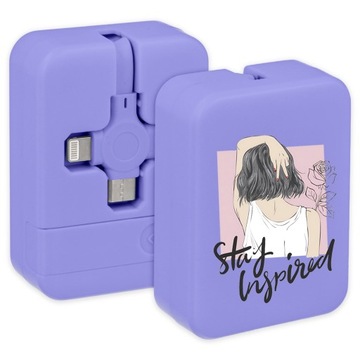 USB-кабель 3 в 1 PURPLE Cube STAY INSPIRED Выкройки