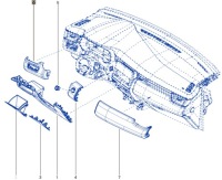 Декоративна панелі приладової панелі лівий renault clio v 682118624r Оригінал, фото thumb