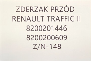 фото thumb №10, Новий оригінальний бампер перед renault trafic ii / opel vivaro a 2001-2006