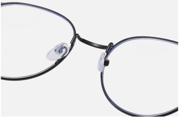 OKULARY metal KOREKCYJNE MINUSY kocie uszy -6