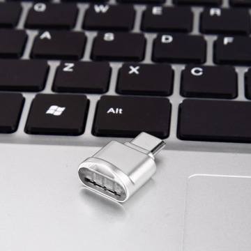 Алюминиевое устройство чтения карт памяти microSD USB Type-C