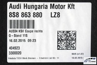 фото thumb №13, Audi tt обшивка pas килимок багажника оббивка 8s8863879a 8s886880 8s8861529