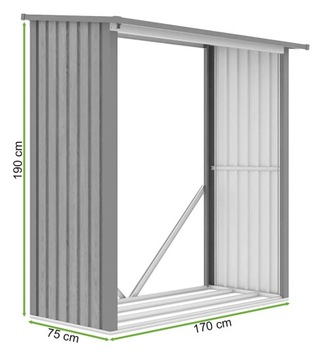 Ящик для хранения WOOD STORE Wood Tree SOLID SHOP Metal DENVER 182x89x190