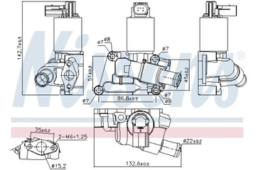 фото thumb №14, Клапан рециркуляции выхлопных газов nissens 98196 55556720 opel