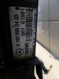фото thumb №11, Mb w169 a-klasa 2.0 cdi 07 радіатор води кондиціонера a1695000200