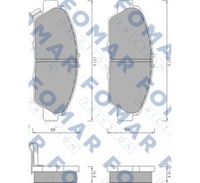 фото thumb №1, Fomar гальмівні колодки гальмівні honda accord/ rover