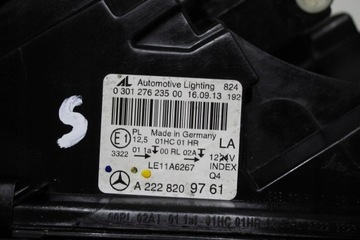 фото thumb №12, Mercedes s222 w222 полный led левый лампа перед левая