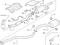 фото thumb №13, Труба выхлоп гаситель fiat 500 panda ford ka 07-16 1.3 jtd 51772968 51827437