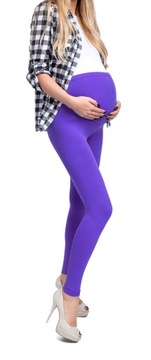 LEGGINGS для беременных, хлопковые леггинсы с вставкой для беременных, S/36
