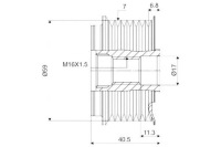 Шків генератора nissan valeo Ціна, фото thumb