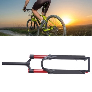 29-дюймовая передняя амортизационная вилка MTB красного цвета с двойной подвеской