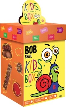 БОЛЬШОЙ ПОДАРОЧНЫЙ НАБОР Bob Snail Kids Box с ИГРУШКОЙ и ИГРОВОЙ 382 г | ЗАКУСКИ