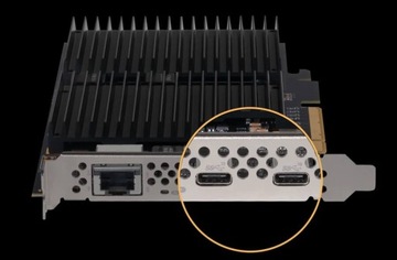 Карта Sonnet McFiver PCIe 2xNVMe 1x10GbE 2xUSB-C