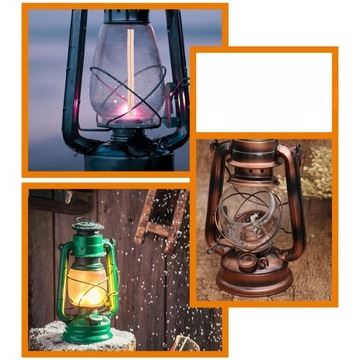 KLOSZ DO LAMPY NAFTOWEJ RETRO LATARNIA AKCESORIA DO SZKLANYCH KLOSZÓW DO LAMP